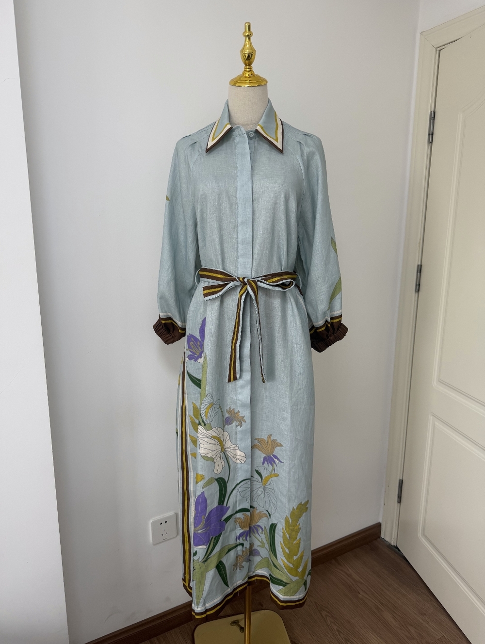 ALEMAIS Alfie Linen Midi Shirt Dress - Picture 7 of 15